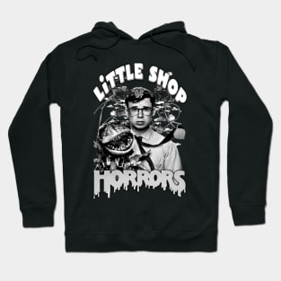 Little Shop Of Horrors, Classic Horror, (Black & White) Hoodie